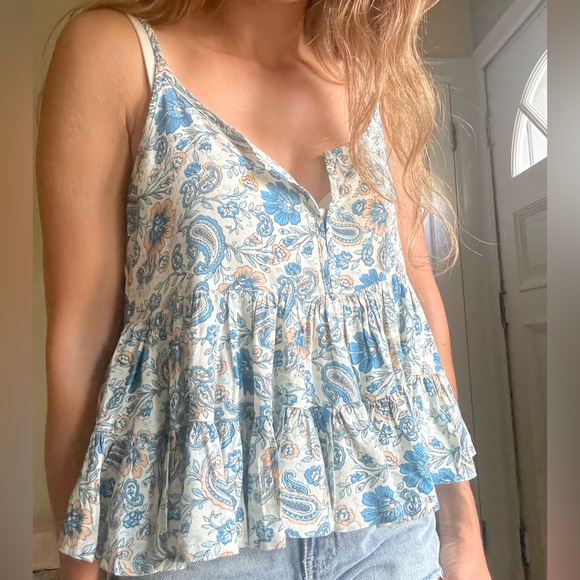 Paisley cami babydoll blouse - Picture 7 of 9